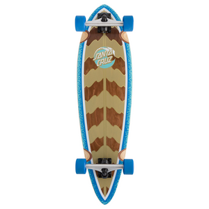Santa Cruz Stipple Wave Dot Pintail Cruizer Longboard - 9.20 x 33in