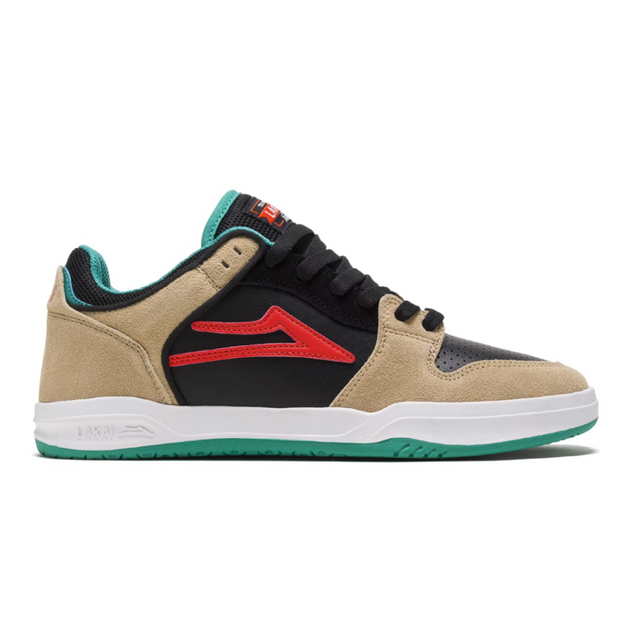 Lakai Telford Low Shoe - Tan/Black Suede