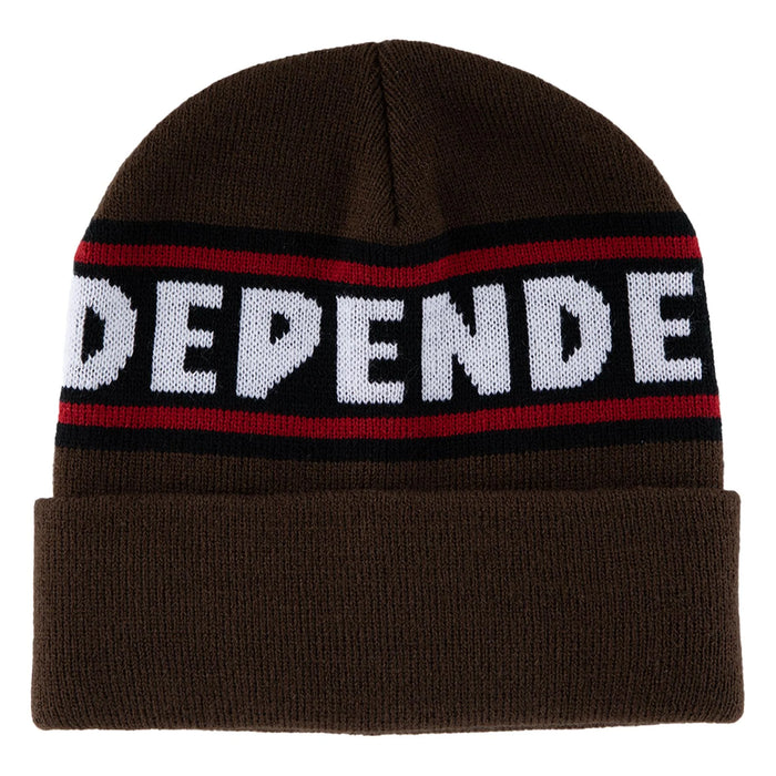 Independent Bar Logo Beanie - Chocolate