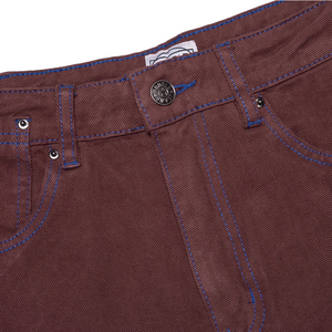 Hoddle 16oz Denim Ranger Jean (Brown, Blue Stitching)