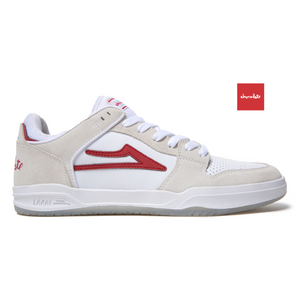 Lakai Telford Low Shoe (White/Red)