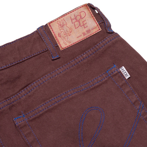 Hoddle 16oz Denim Ranger Jean (Brown, Blue Stitching)