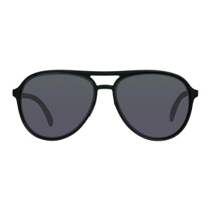 Cassette Apollo Sunglasses (Matte Black, Polarized Smoke Lens)