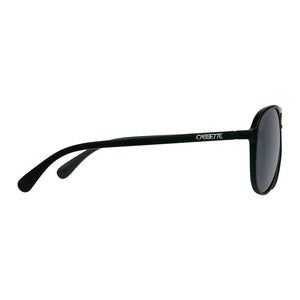 Cassette Apollo Sunglasses (Matte Black, Polarized Smoke Lens)
