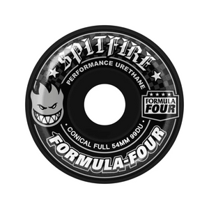 Spitfire Formula Four Conical Full Skateboard Wheels 99a (Black)