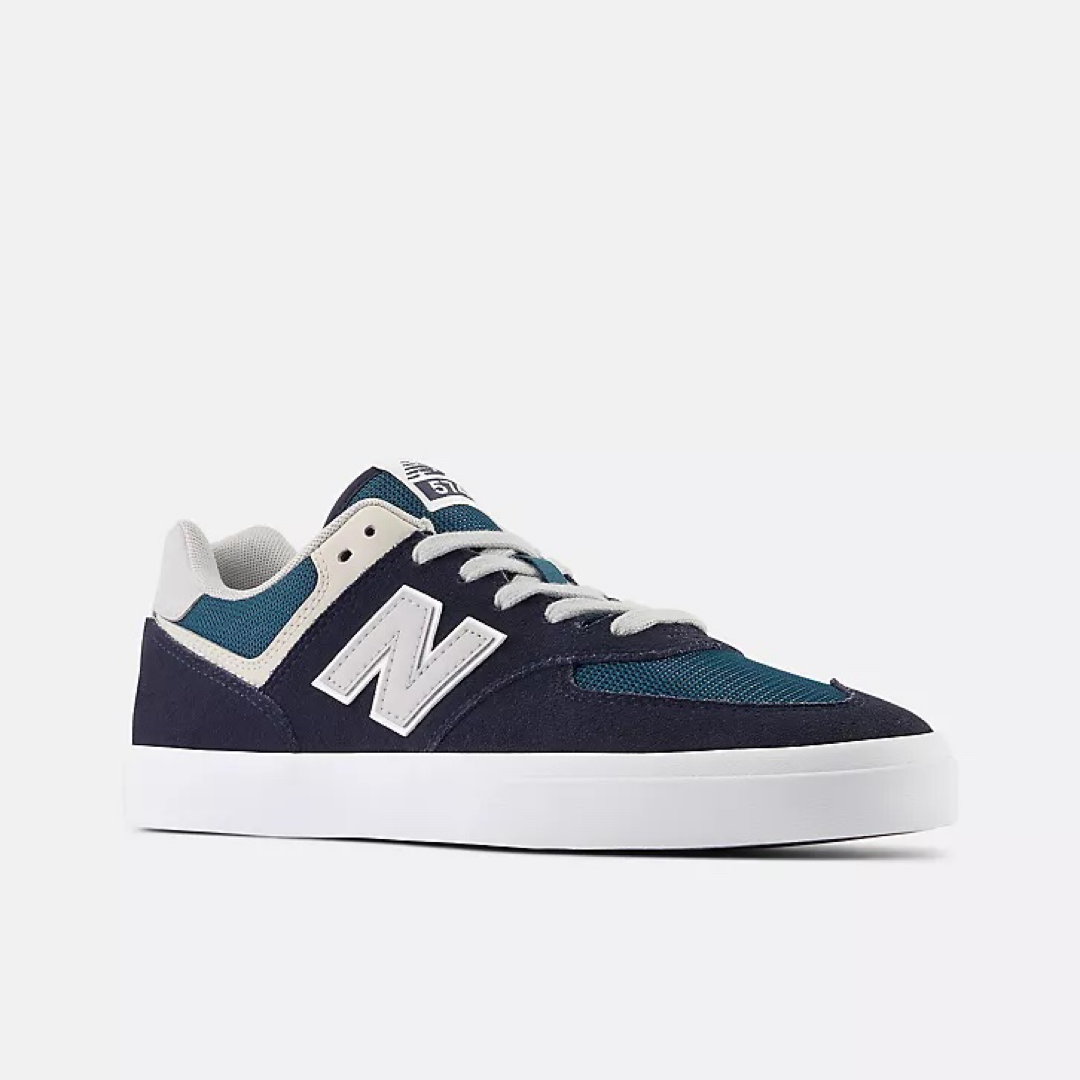 New Balance Numeric 574 Vulc Shoe Navy with Grey Crossroads