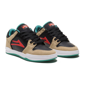 Lakai Telford Low Shoe - Tan/Black Suede