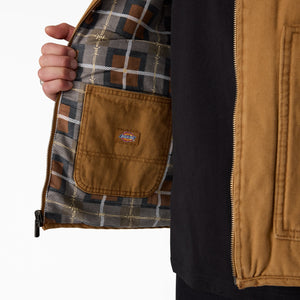 Dickies x Thrasher Reversible Vest - Brown