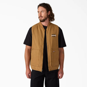 Dickies x Thrasher Reversible Vest - Brown