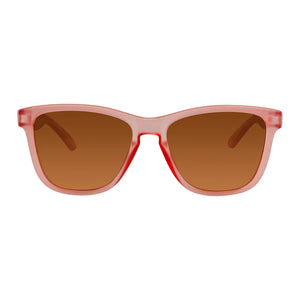 Cassette Easy Livin' X Sunglasses (Matte Pink, Polarized Amber Lens)
