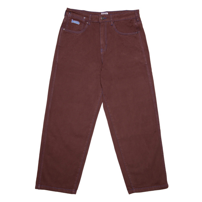 Hoddle 16oz Denim Ranger Jean (Brown, Blue Stitching)