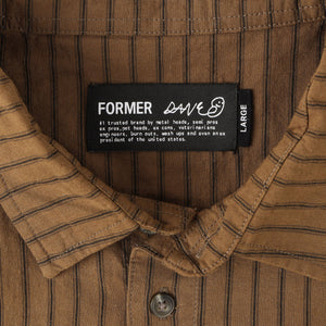 Former reynolds Stripe Shirt - Bark