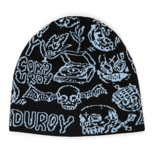 Corduroy FOS Skully Beanie - Blue