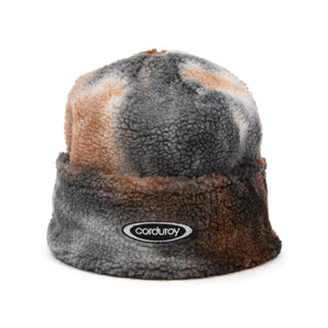 Corduroy Fleece Beanie - Brown