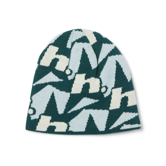 Huf H Star Repeat Skull Beanie - Ice Blue