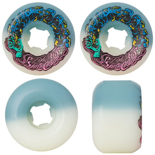 Slime Balls Hairballs 54mm 95a Wheels (White / Teal)