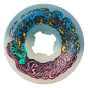 Slime Balls Hairballs 54mm 95a Wheels (White / Teal)