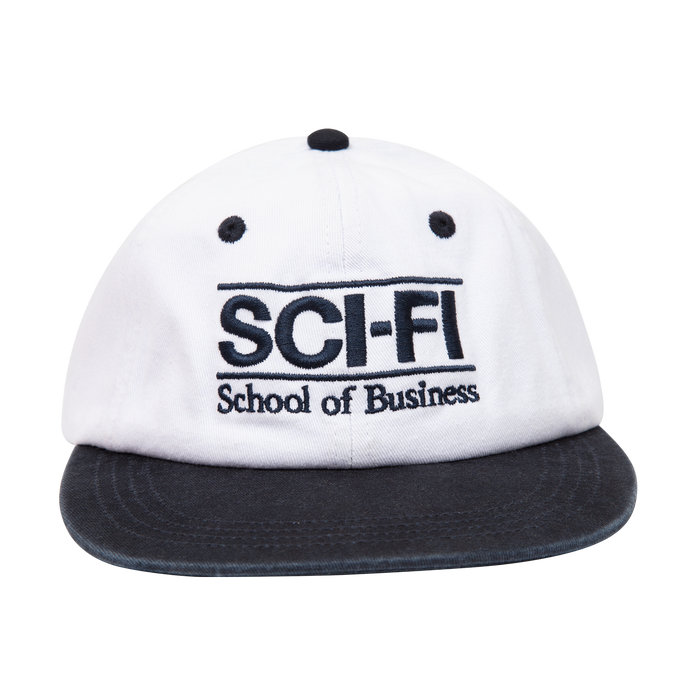 Sci-Fi Fantasy School of Business Hat (White/Navy)