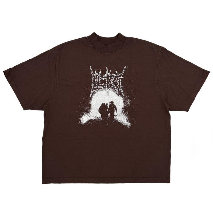 Life’s Lighter Than Grey Tunnel Tee - Chocolate