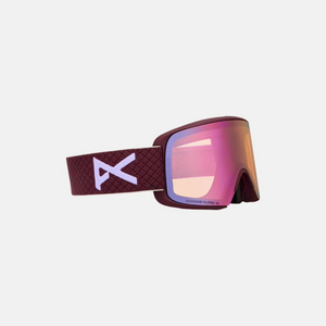 Anon M6S Snowboard Goggles 2026 - Deep Cherry with Perceive Cloudy Pink