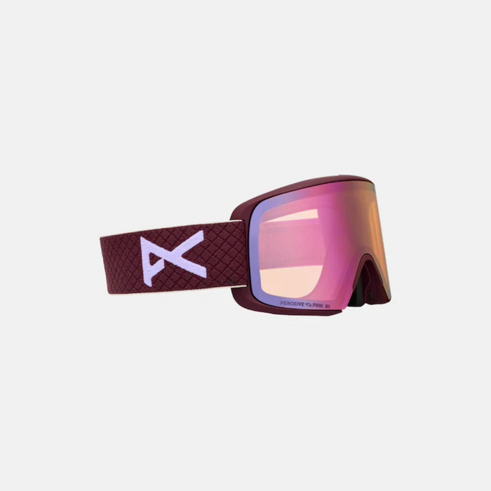 Anon M6S Snowboard Goggles 2026 - Deep Cherry with Perceive Cloudy Pink