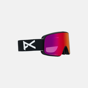 Anon M6S Snowboard Goggles 2026 - Black with Perceive Sunny Red