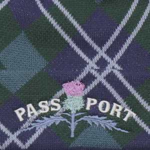 Pass~Port Thistle Beanie - Green Tartan