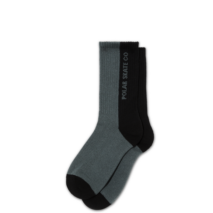 Polar 50/50 Rib Socks - Black