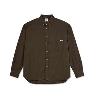 Polar Ben Poplin Longsleeve Shirt (Brown)