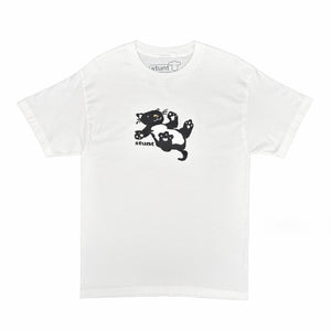 Stunt Kitten Tee - White