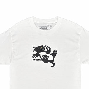 Stunt Kitten Tee - White