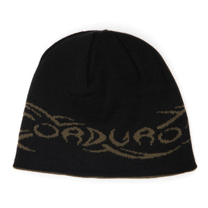 Corduroy Tribalwire Reversible Skully Beanie - Black/Green