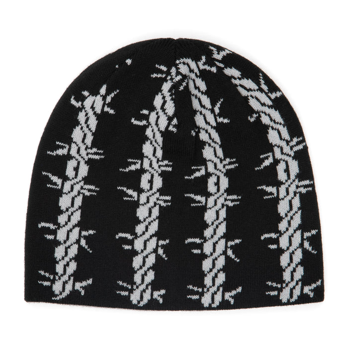 Corduroy Tribalwire Reversible Skully Beanie - White