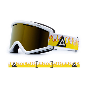 Ashbury Blackbird Snowboard Goggle - White Flame