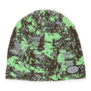 Corduroy Wasteland Skully Beanie - Green