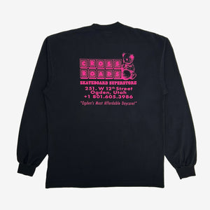 Crossroads Daycare Longsleeve (Washed Black)