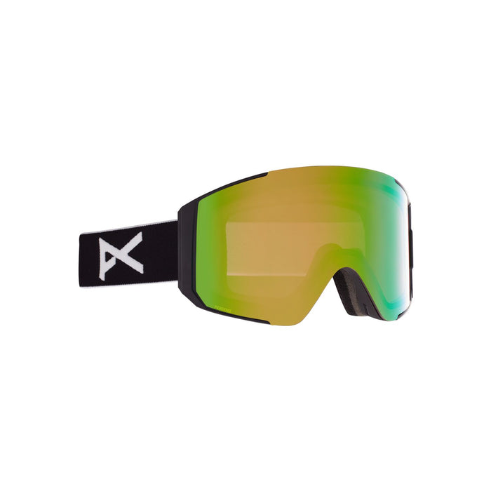 Anon Sync Snowboard Goggles + Bonus Lens 2023 - Black Perceive Variable Green