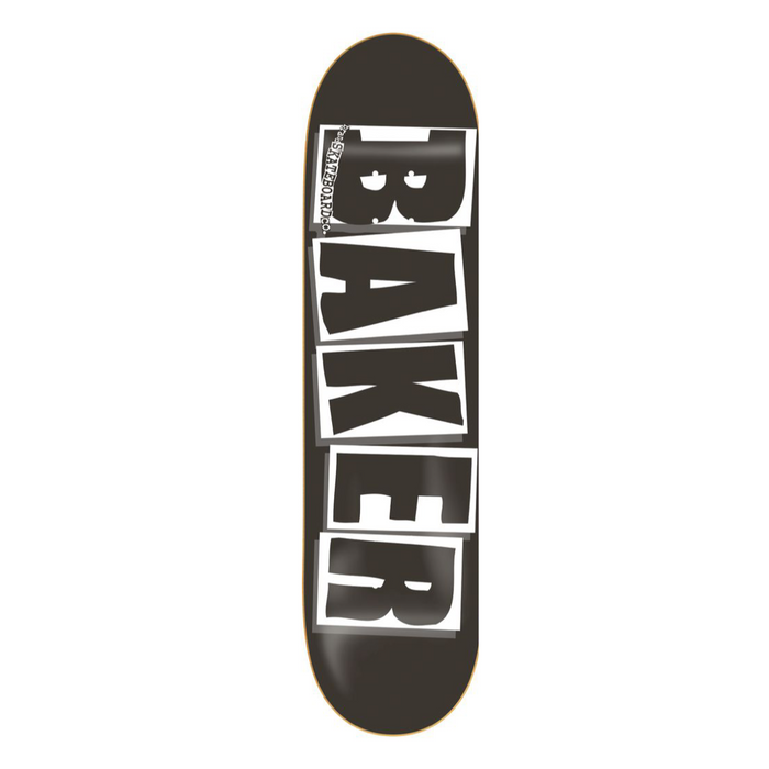 Baker Logo Black/White Deck - 8.0