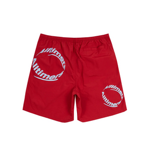 Alltimers - Draino Swim Shorts (Dark Red)