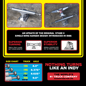 Independent Stage 4 Polished Skateboard Trucks