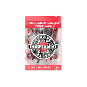 Independent - Genuine Parts 1in Phillips Hardware Set (Black/Red)